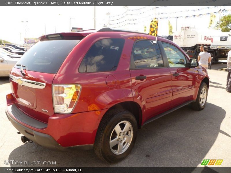 Salsa Red Metallic / Light Gray 2005 Chevrolet Equinox LS AWD
