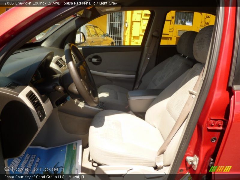 Salsa Red Metallic / Light Gray 2005 Chevrolet Equinox LS AWD