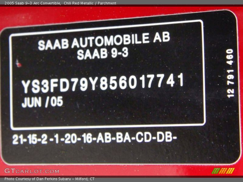 Chili Red Metallic / Parchment 2005 Saab 9-3 Arc Convertible