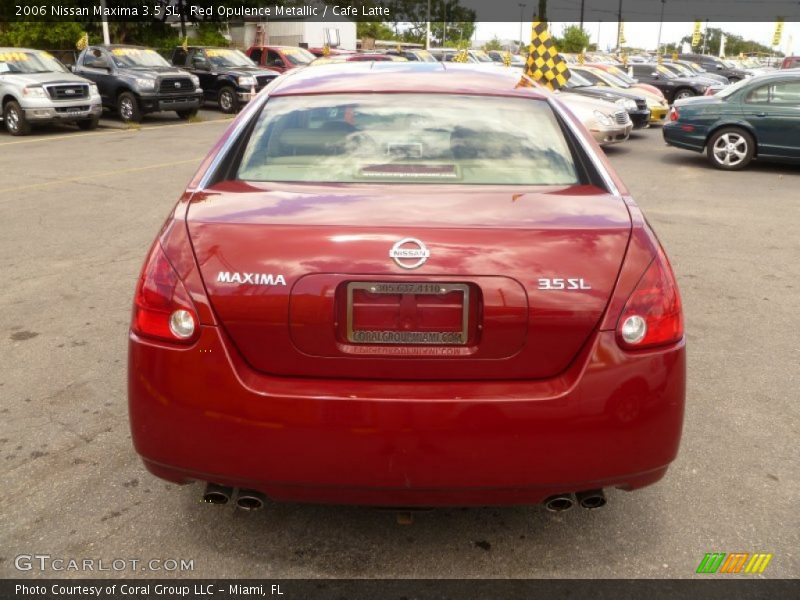 Red Opulence Metallic / Cafe Latte 2006 Nissan Maxima 3.5 SL
