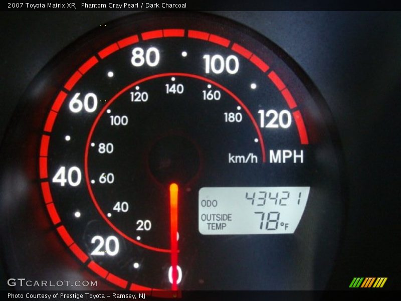 Phantom Gray Pearl / Dark Charcoal 2007 Toyota Matrix XR