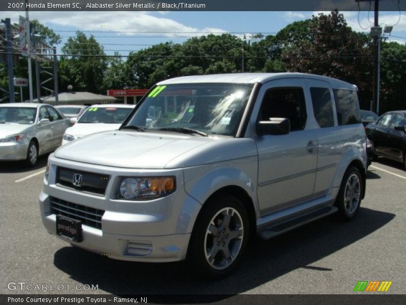 Alabaster Silver Metallic / Black/Titanium 2007 Honda Element SC