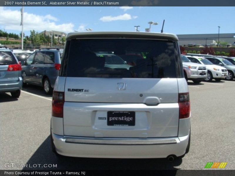 Alabaster Silver Metallic / Black/Titanium 2007 Honda Element SC