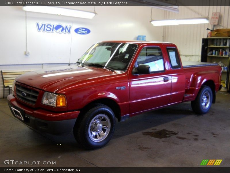 Toreador Red Metallic / Dark Graphite 2003 Ford Ranger XLT SuperCab