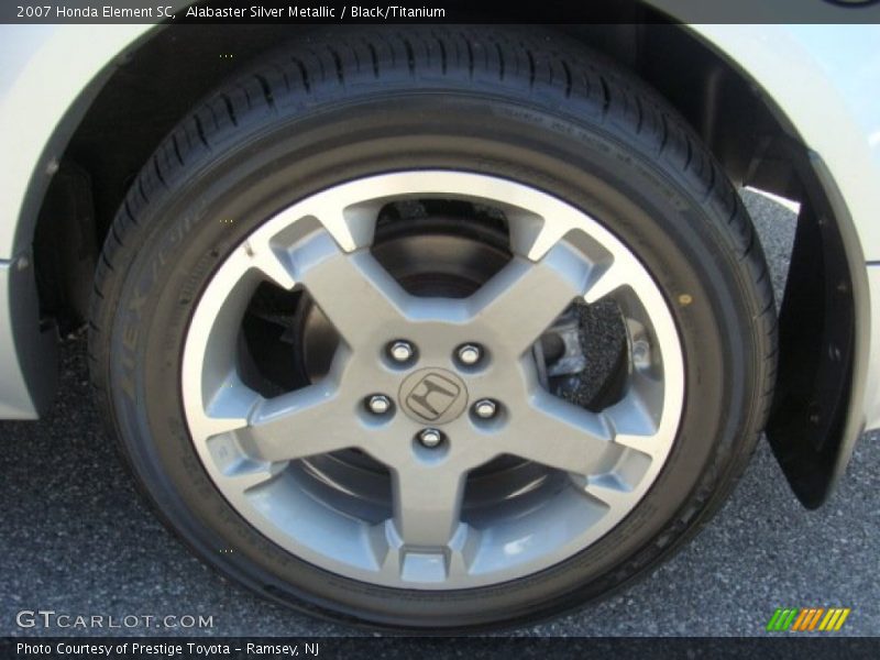 Alabaster Silver Metallic / Black/Titanium 2007 Honda Element SC