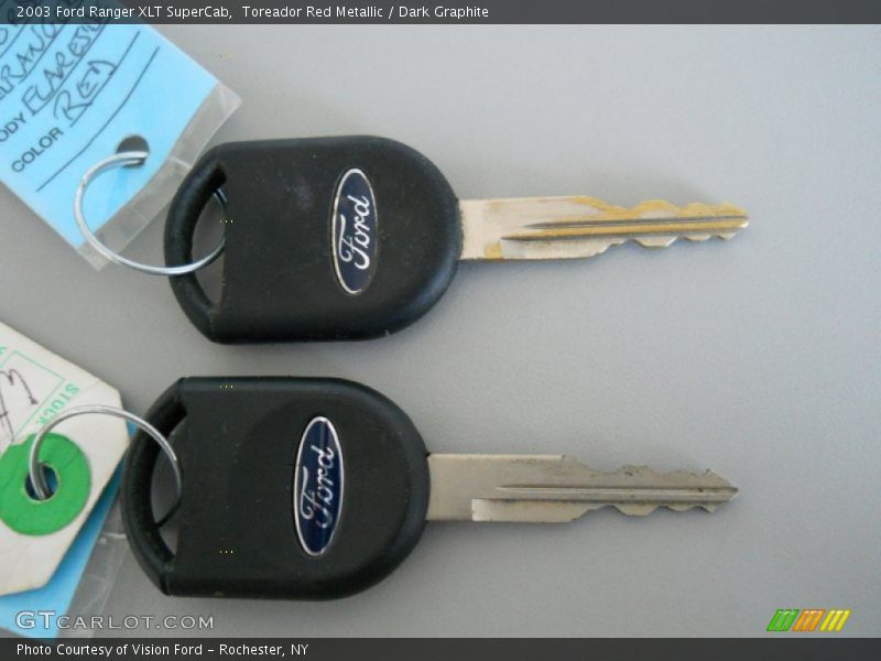 Toreador Red Metallic / Dark Graphite 2003 Ford Ranger XLT SuperCab