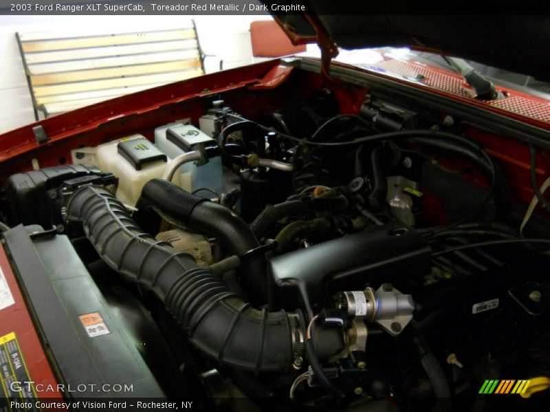 Toreador Red Metallic / Dark Graphite 2003 Ford Ranger XLT SuperCab