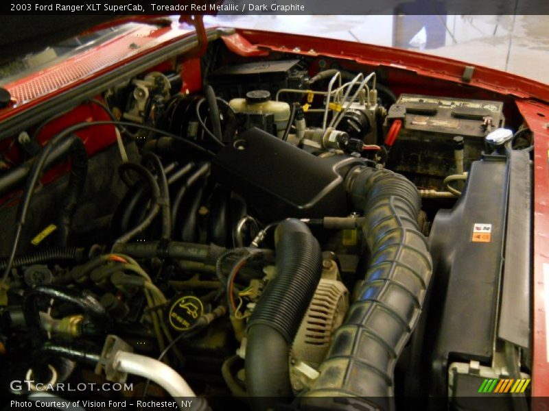 Toreador Red Metallic / Dark Graphite 2003 Ford Ranger XLT SuperCab
