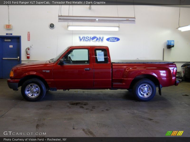 Toreador Red Metallic / Dark Graphite 2003 Ford Ranger XLT SuperCab
