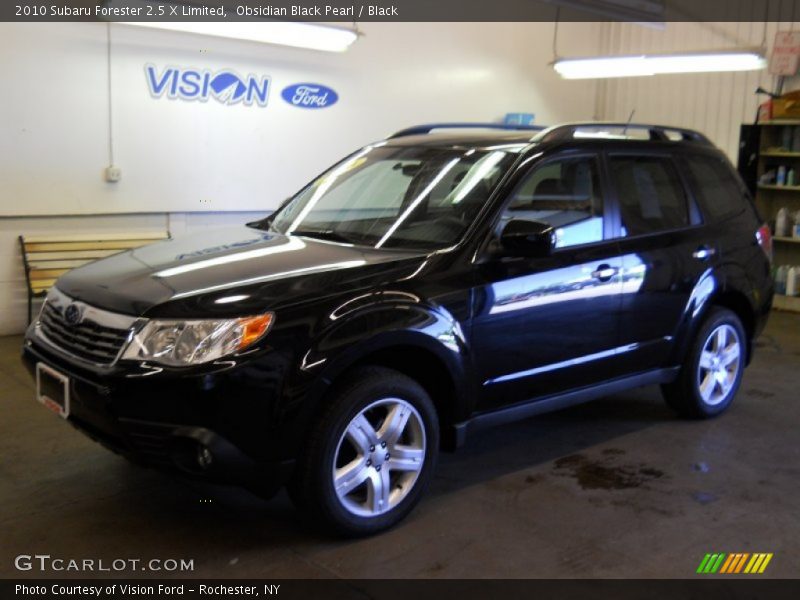 Obsidian Black Pearl / Black 2010 Subaru Forester 2.5 X Limited