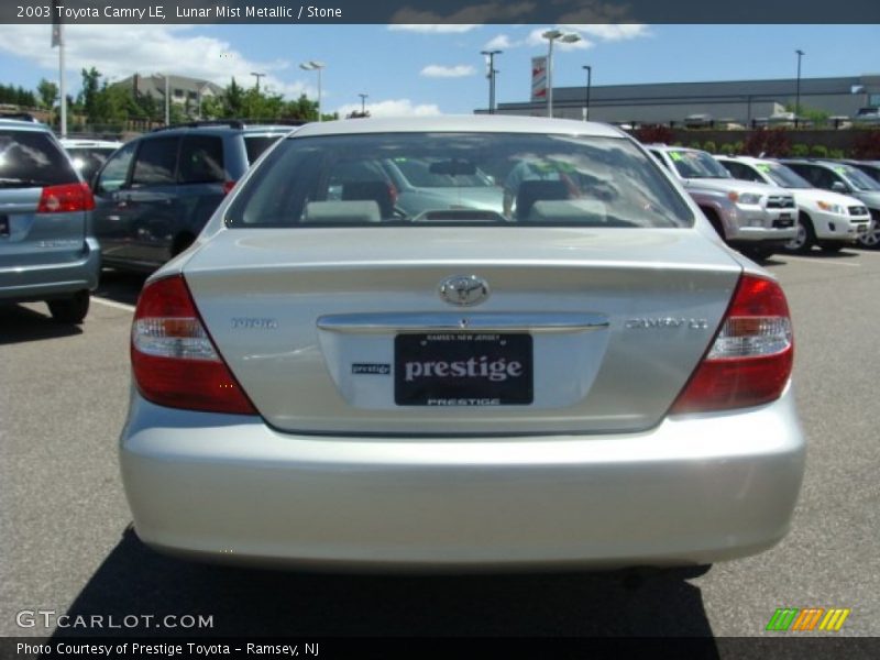 Lunar Mist Metallic / Stone 2003 Toyota Camry LE