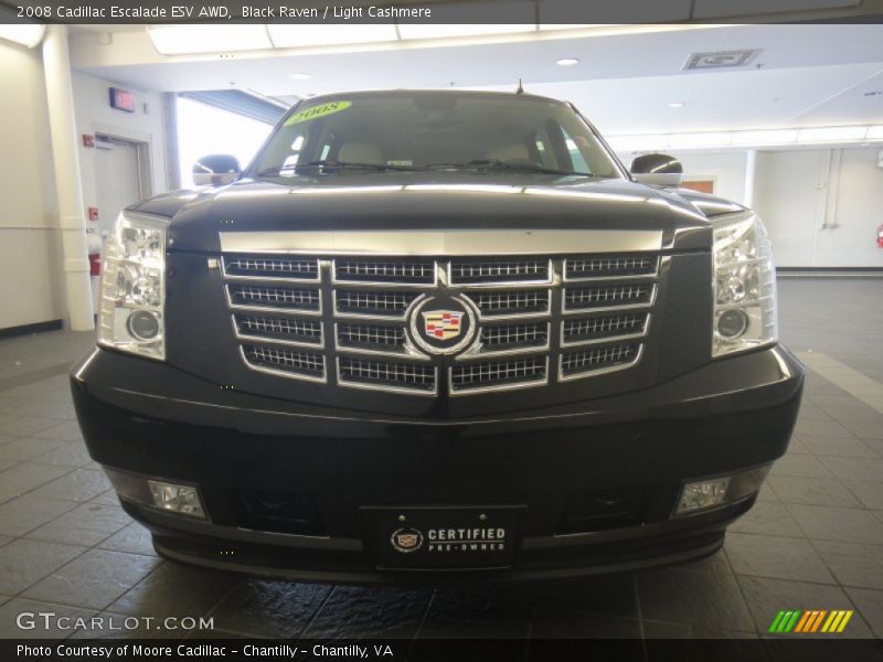 Black Raven / Light Cashmere 2008 Cadillac Escalade ESV AWD