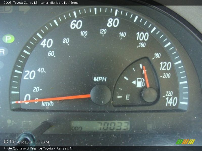 Lunar Mist Metallic / Stone 2003 Toyota Camry LE