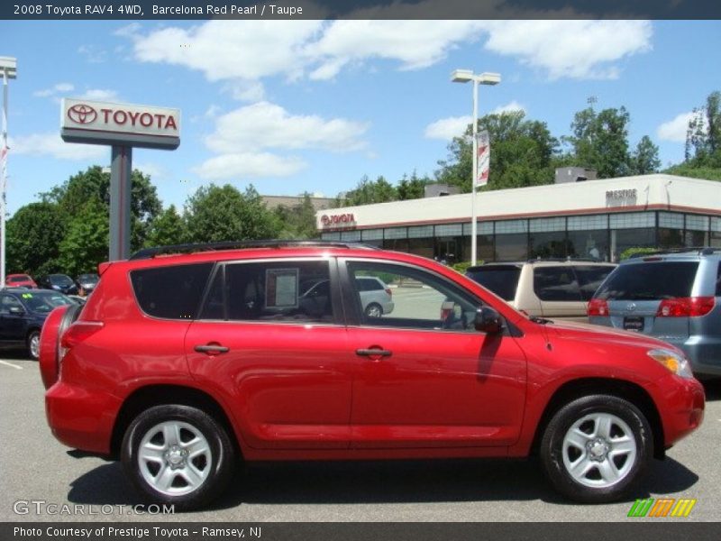 Barcelona Red Pearl / Taupe 2008 Toyota RAV4 4WD