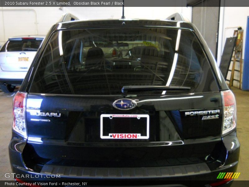Obsidian Black Pearl / Black 2010 Subaru Forester 2.5 X Limited