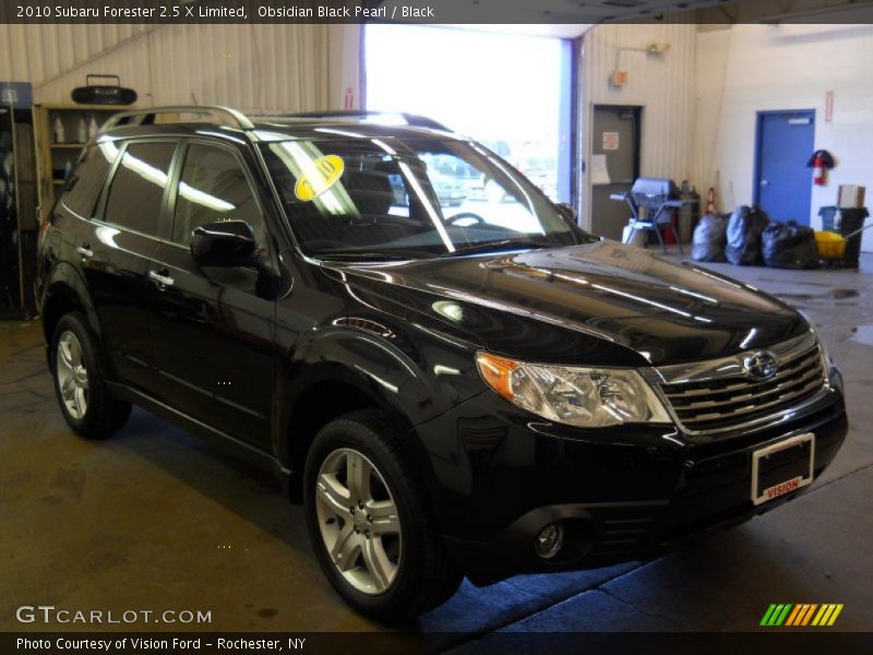 Obsidian Black Pearl / Black 2010 Subaru Forester 2.5 X Limited