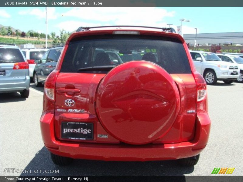 Barcelona Red Pearl / Taupe 2008 Toyota RAV4 4WD