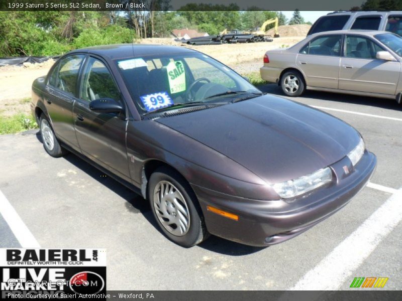 Brown / Black 1999 Saturn S Series SL2 Sedan