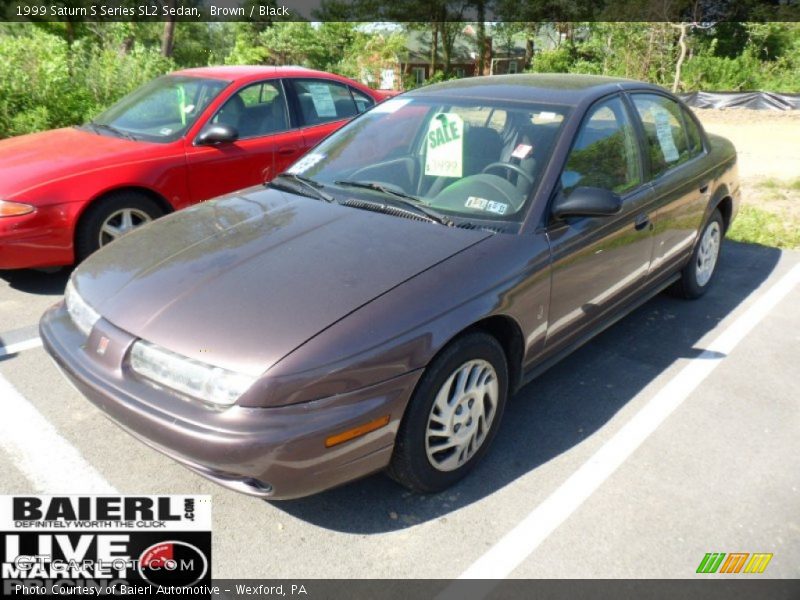 Brown / Black 1999 Saturn S Series SL2 Sedan