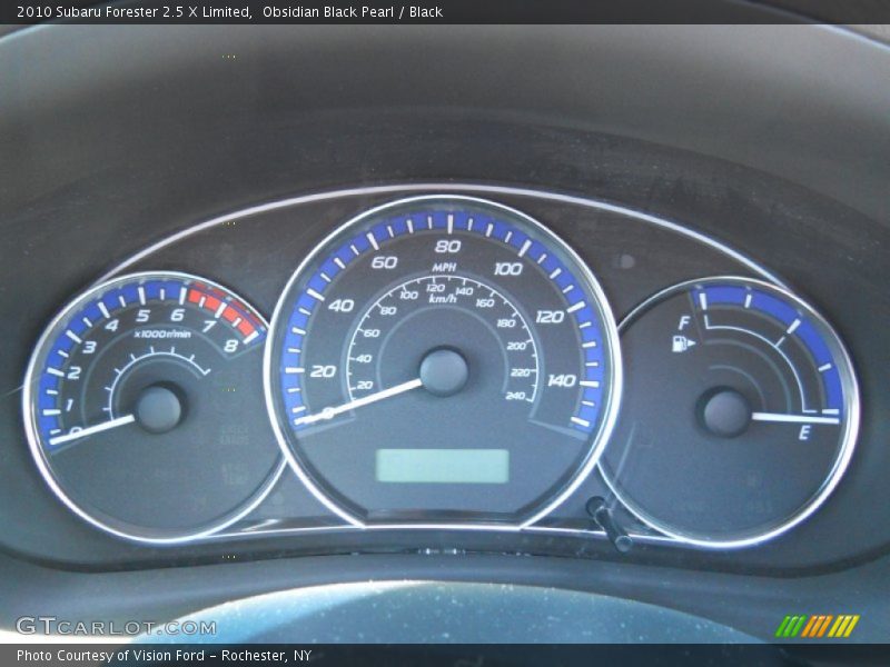  2010 Forester 2.5 X Limited 2.5 X Limited Gauges
