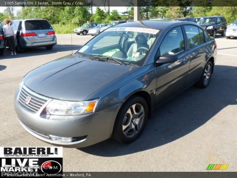 Storm Gray / Gray 2005 Saturn ION 3 Sedan