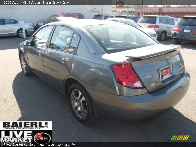Storm Gray / Gray 2005 Saturn ION 3 Sedan