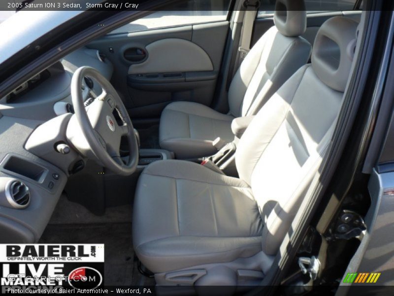 Storm Gray / Gray 2005 Saturn ION 3 Sedan