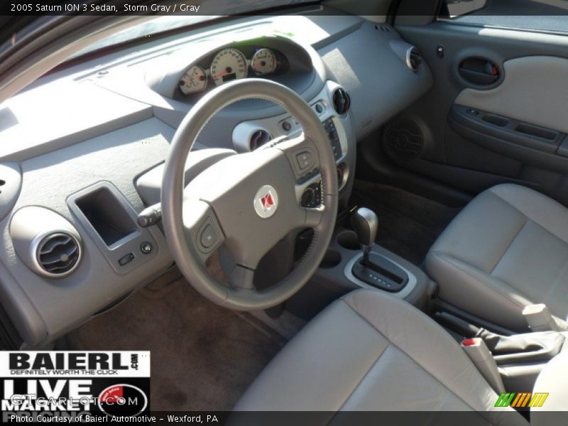 Storm Gray / Gray 2005 Saturn ION 3 Sedan