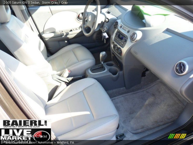 Storm Gray / Gray 2005 Saturn ION 3 Sedan