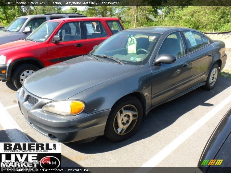 Graystone Metallic / Dark Pewter 2005 Pontiac Grand Am SE Sedan