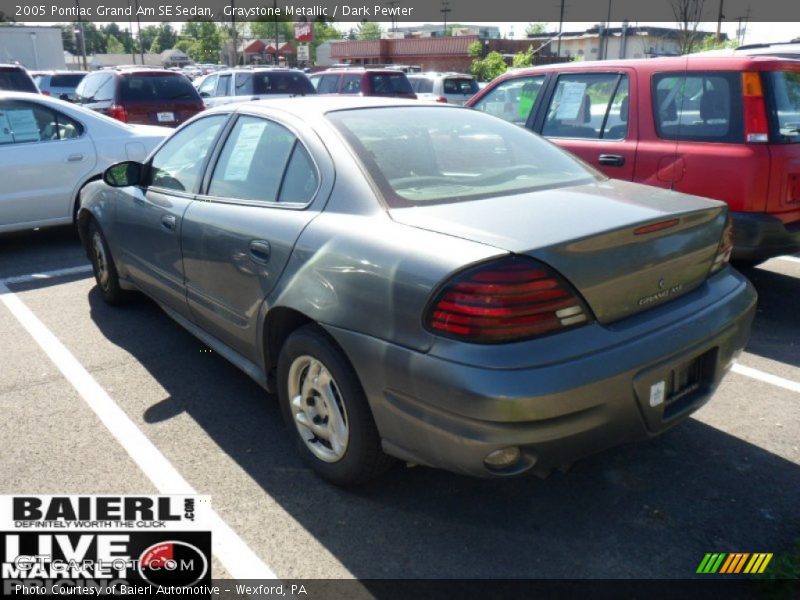 Graystone Metallic / Dark Pewter 2005 Pontiac Grand Am SE Sedan