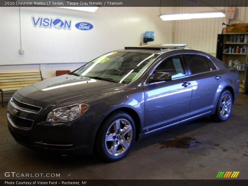 Taupe Gray Metallic / Titanium 2010 Chevrolet Malibu LT Sedan