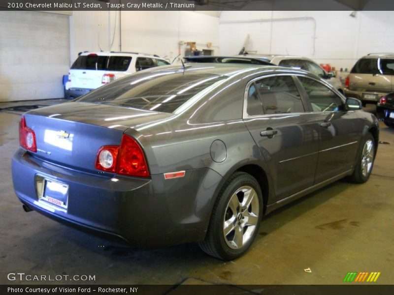Taupe Gray Metallic / Titanium 2010 Chevrolet Malibu LT Sedan