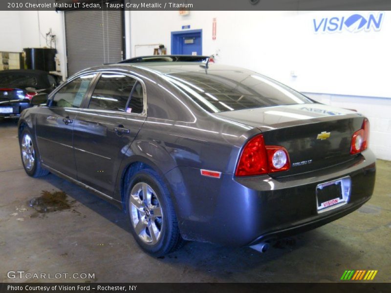 Taupe Gray Metallic / Titanium 2010 Chevrolet Malibu LT Sedan