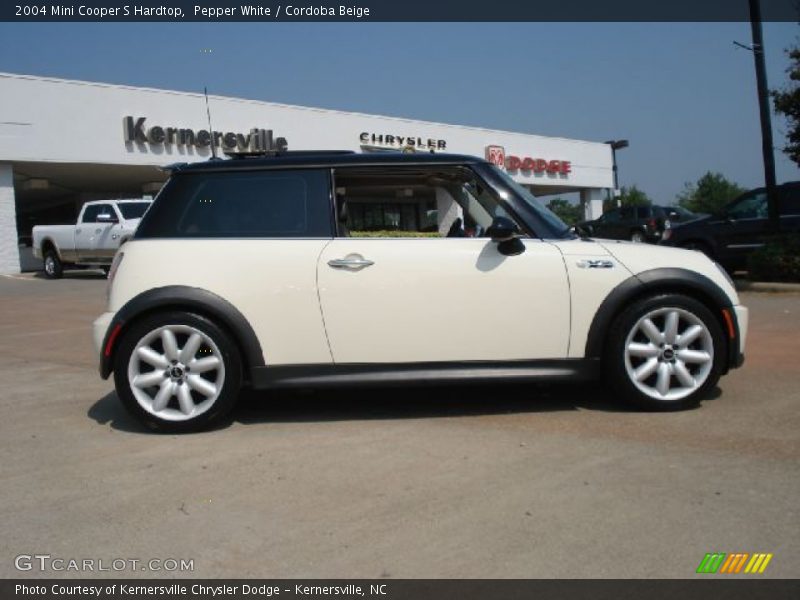 Pepper White / Cordoba Beige 2004 Mini Cooper S Hardtop