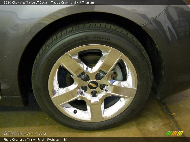 Taupe Gray Metallic / Titanium 2010 Chevrolet Malibu LT Sedan