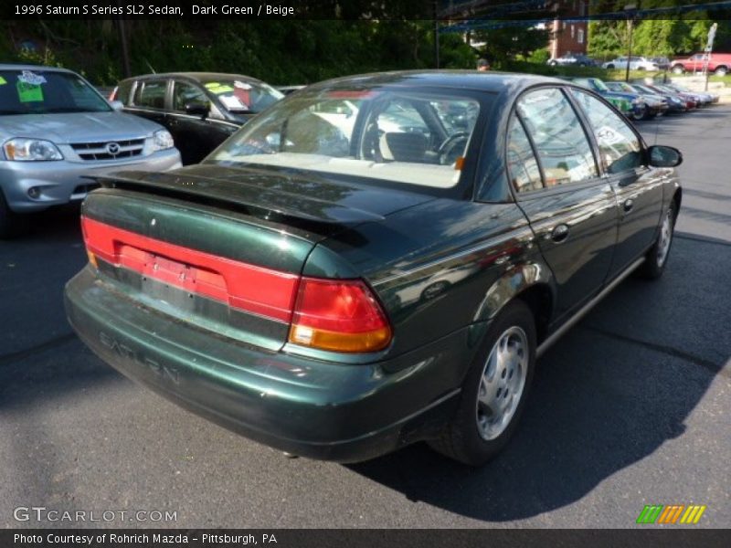 Dark Green / Beige 1996 Saturn S Series SL2 Sedan