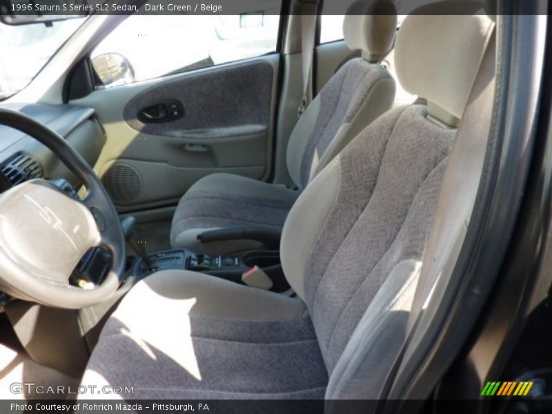 Dark Green / Beige 1996 Saturn S Series SL2 Sedan