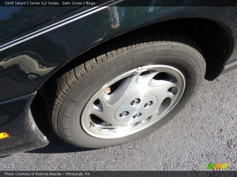 Dark Green / Beige 1996 Saturn S Series SL2 Sedan