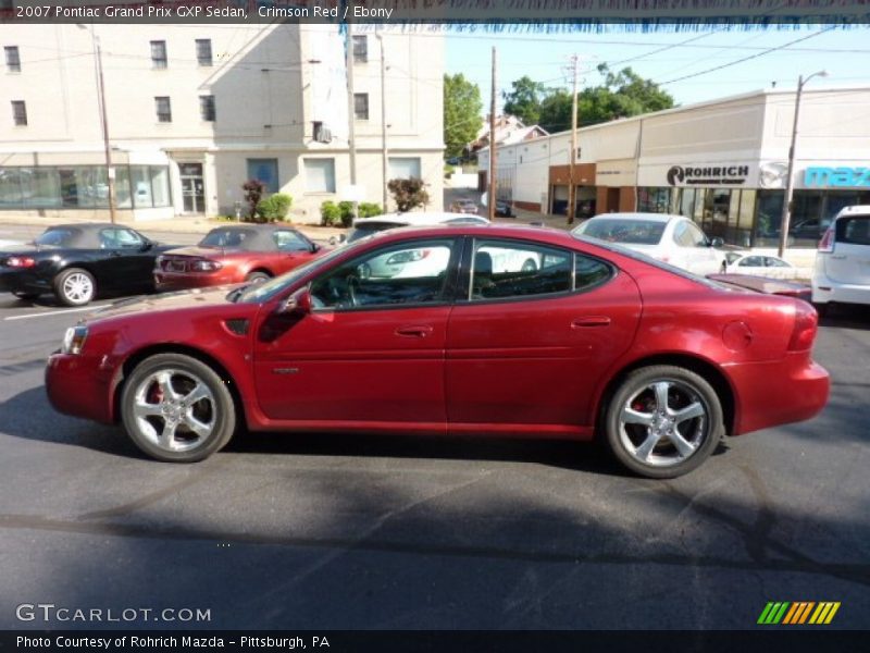 Crimson Red / Ebony 2007 Pontiac Grand Prix GXP Sedan