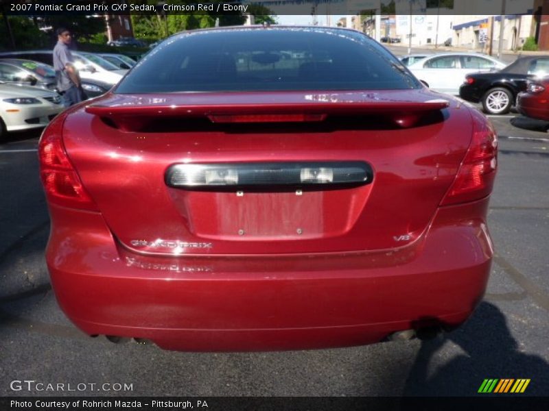 Crimson Red / Ebony 2007 Pontiac Grand Prix GXP Sedan