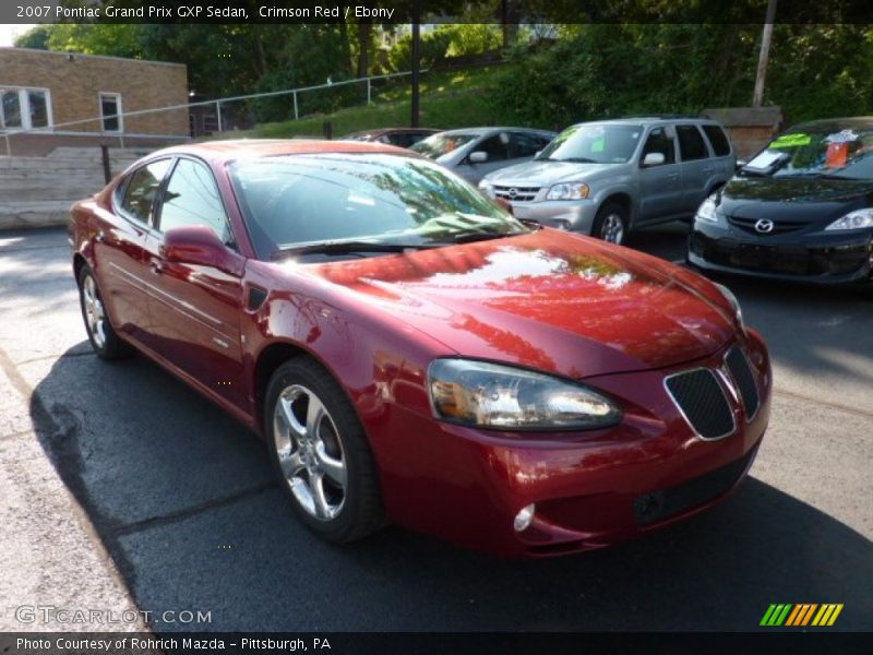 Crimson Red / Ebony 2007 Pontiac Grand Prix GXP Sedan