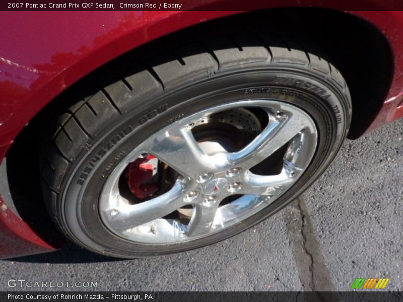 Crimson Red / Ebony 2007 Pontiac Grand Prix GXP Sedan