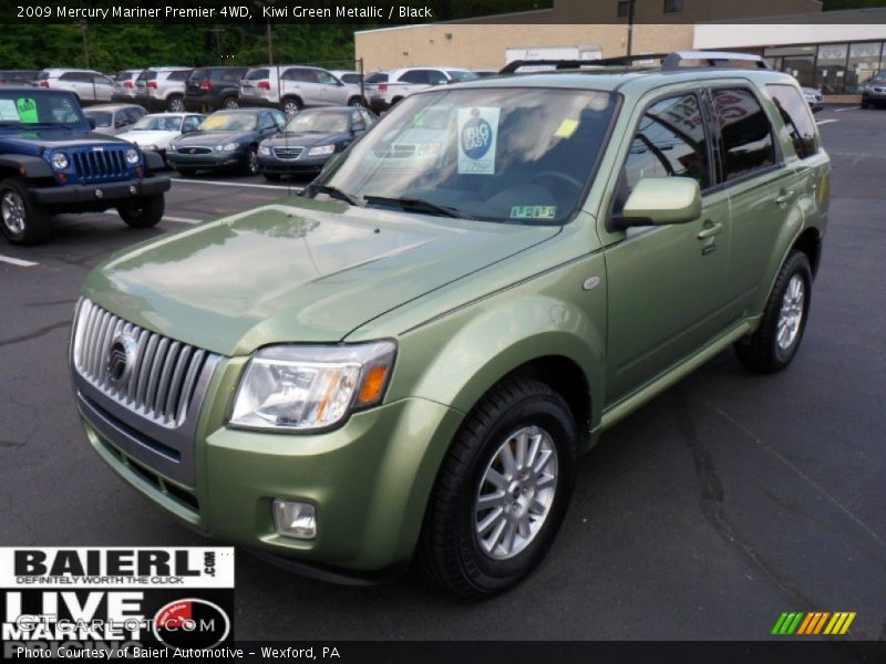 Kiwi Green Metallic / Black 2009 Mercury Mariner Premier 4WD