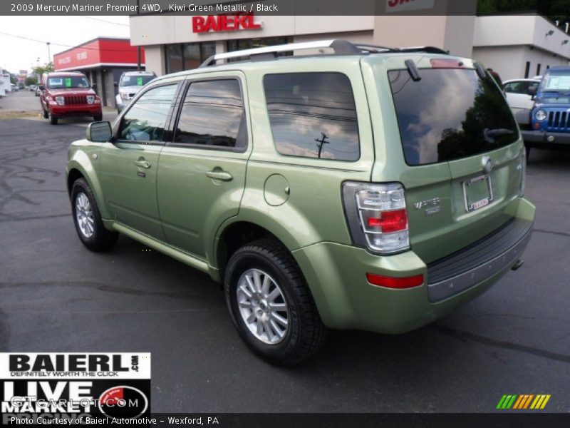 Kiwi Green Metallic / Black 2009 Mercury Mariner Premier 4WD