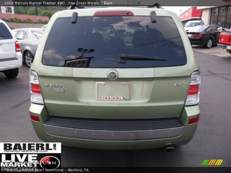 Kiwi Green Metallic / Black 2009 Mercury Mariner Premier 4WD