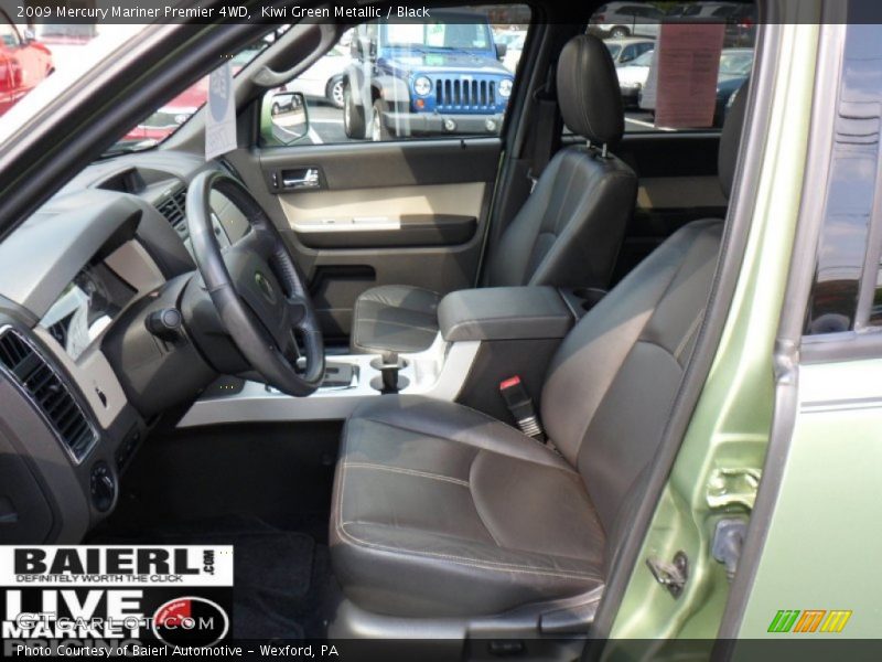 Kiwi Green Metallic / Black 2009 Mercury Mariner Premier 4WD