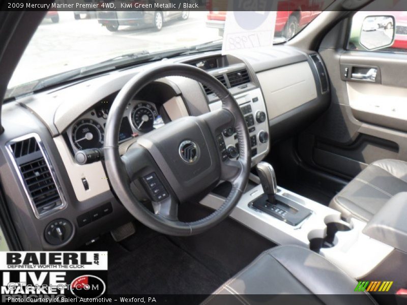 Kiwi Green Metallic / Black 2009 Mercury Mariner Premier 4WD
