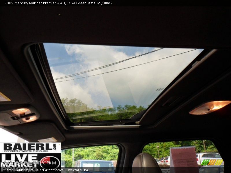 Kiwi Green Metallic / Black 2009 Mercury Mariner Premier 4WD