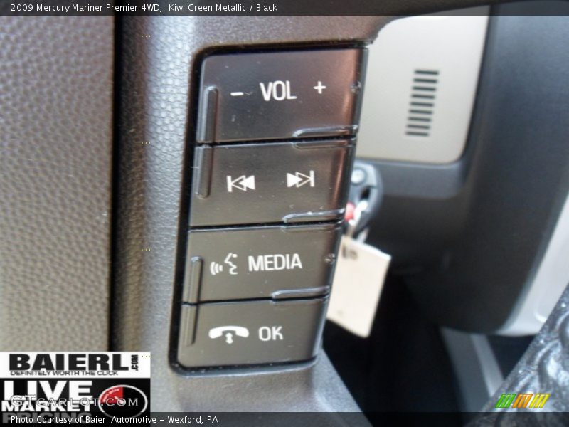 Kiwi Green Metallic / Black 2009 Mercury Mariner Premier 4WD